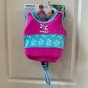 SwimSchool 2pc Swim Trainer Age 4-6 NWT UPF50
